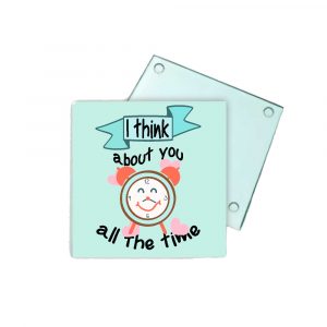 Posavasos de cristal, think about you
