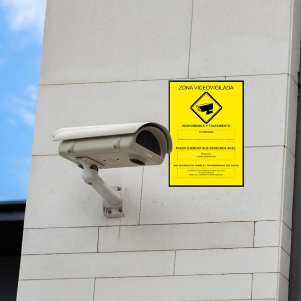 Cartel de Videovigilancia Personalizado