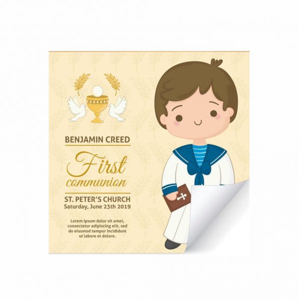 Pegatinas personalizadas a todo color, forma cuadrada - Imagen 2