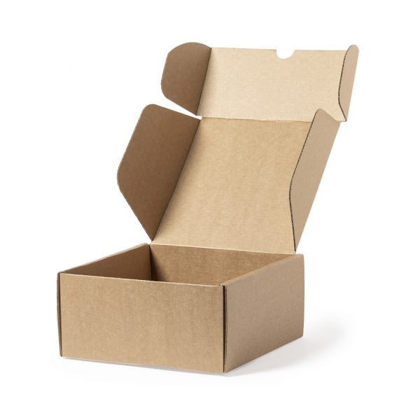 Caja cartón reciclado color kraf, medida 16 x 8.5 x 15 cm , ref: 1313 - Imagen 2