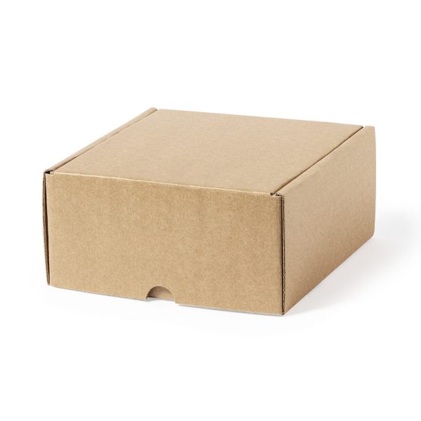 Caja cartón reciclado color kraf, medida 16 x 8.5 x 15 cm , ref: 1313 - Imagen 3
