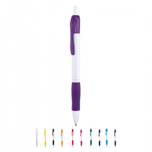 Boligrafo de cuerpo de plástico varios colores Ref:4345