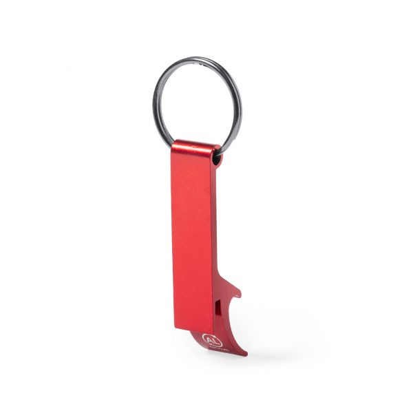 Llavero abridor de aluminio reciclado metalizado personalizado, Ref: 1908 - Imagen 3