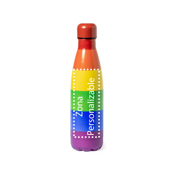 Botella termo de acero inoxidable arcoiris, 790 ml, Orgullo, Ref: 1923 - Imagen 3