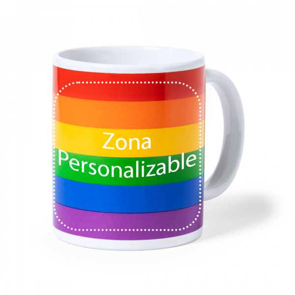 Taza cerámica arcoiris, Orgullo, Ref: 1925 - Imagen 3