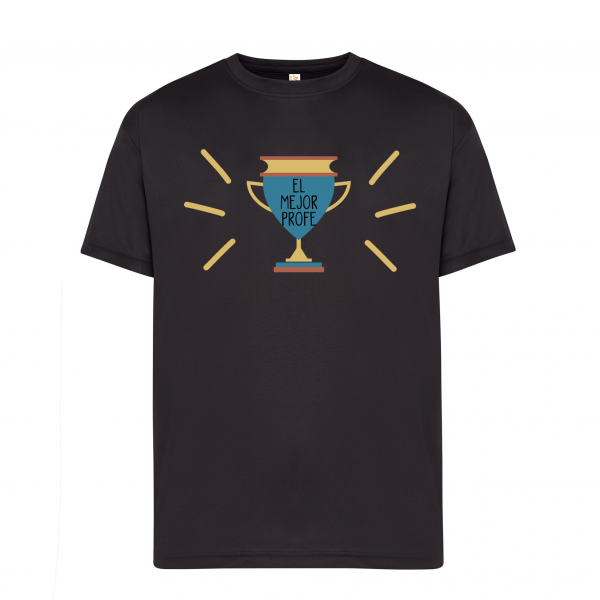 Camiseta de algodón, para profe, El mejor profe del mundo - Imagen 2