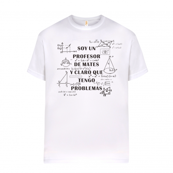 Camiseta de algodón, para profe, Soy profesor de matetmáticas - Imagen 2