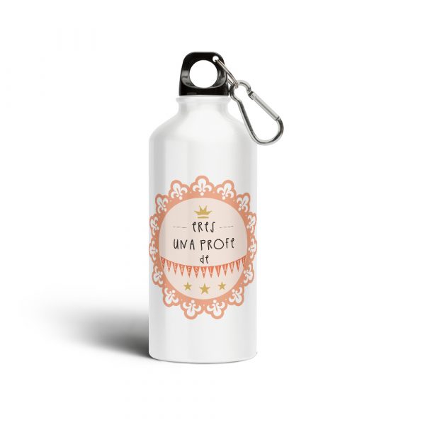 Botella cantimplora de aluminio, para profe, una profe de sobresaliente