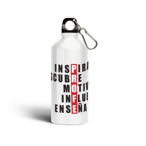 Botella cantimplora de aluminio, para profe, PROFE