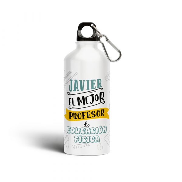 Botella cantimplora de aluminio, para profe, el mejor profesor de educación física