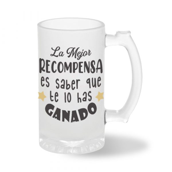Jarra de cerveza de cristal, para jubilados, la mejor recompensa