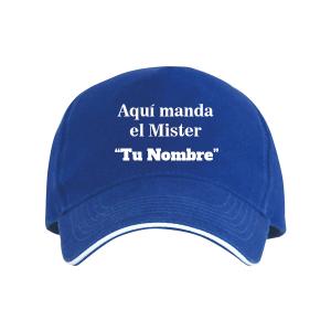 Gorra Mister con nombre personalizable