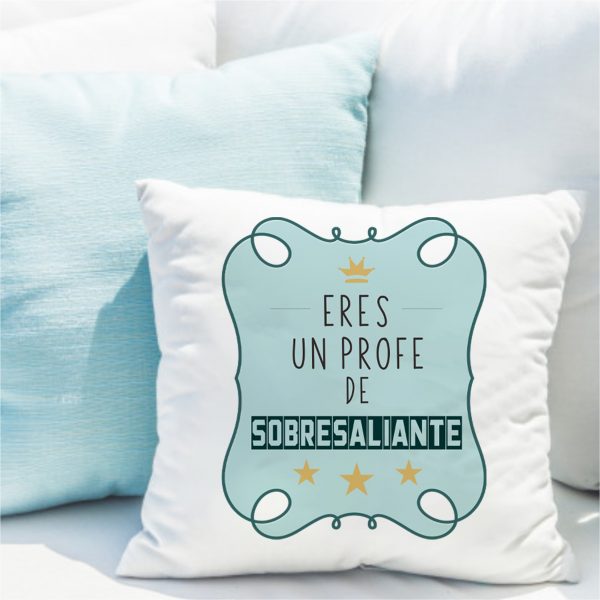 Cojín, para profe, eres un profe de sobresaliente