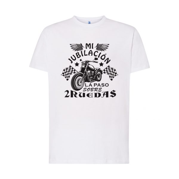 Camiseta de algodón, para jubilados, mi jubilación sobre dos ruedas