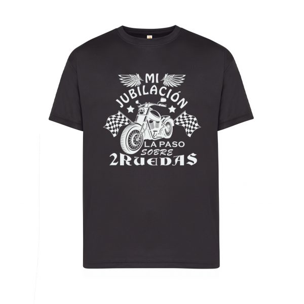 Camiseta de algodón, para jubilados, mi jubilación sobre dos ruedas - Imagen 2