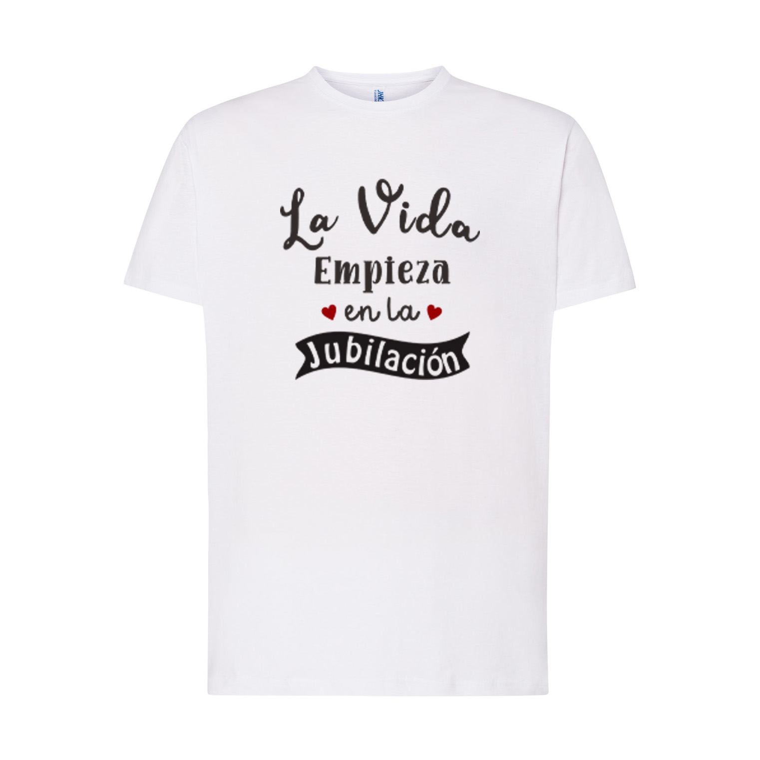 Camiseta de algodón, para jubilados, la vida empiza en la jubilación