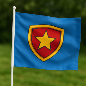 Mini bandera personalizada con palo