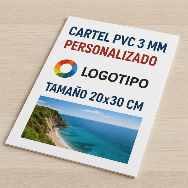 Cartel publicitario económico, placa señal de pvc