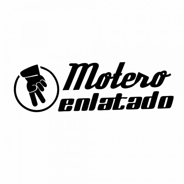 Pegatina vinilo para coche, motero enlatado