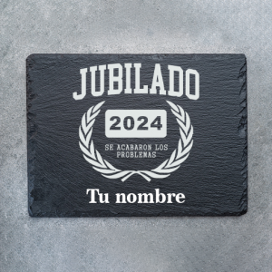 Piedra Pizarra, para jubilación, se acabaron los problemas, año personalizable