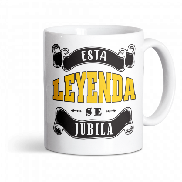 Taza de cerámica, para jubilación, esta leyenda se jubila