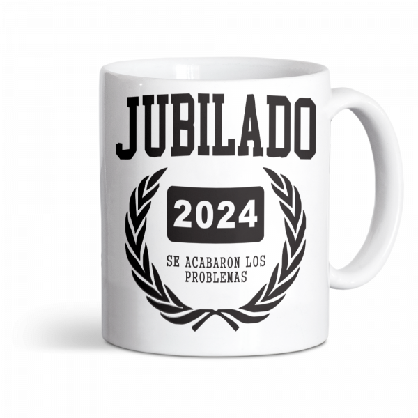 Taza de cerámica, para jubilación, se acabaron los problemas