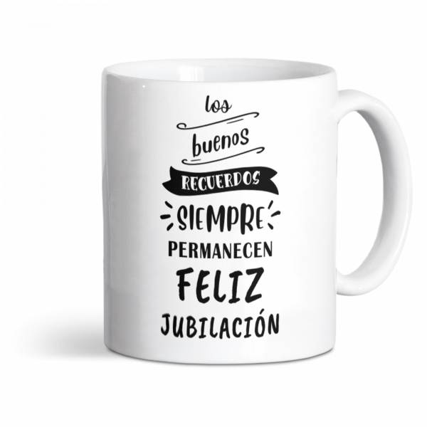 Taza de cerámica, para jubilación, los buenos recuerdos