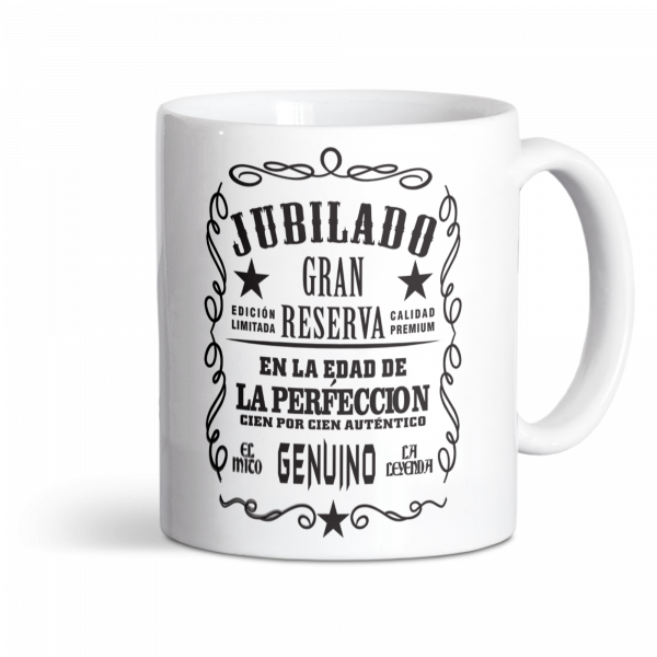Taza de cerámica, para jubilación, jubilado gran reserva