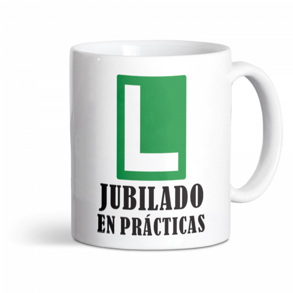 Taza de cerámica, para jubilación, jubilado en prácticas