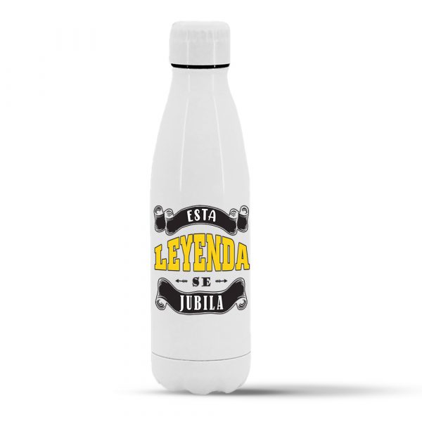 Botella termo de acero inoxidable regalo para jubilación, esta leyenda se jubila