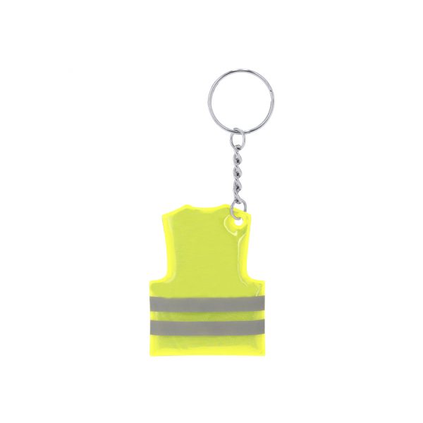Llavero chaleco reflectante de PVC personalizado, Ref: 21456 - Imagen 2