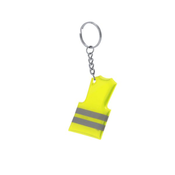 Llavero chaleco reflectante de PVC personalizado, Ref: 21456