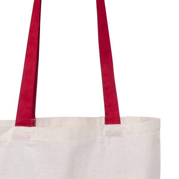 Bolsa tela algodón 105g con asa de varios colores - Imagen 5