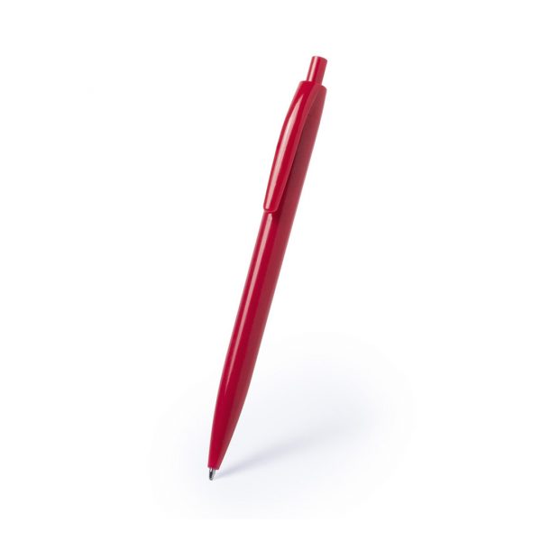 Bolígrafo personalizado de pulsador con diseño monocolor brillante, Ref: 5557