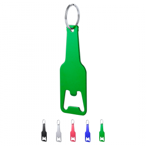 Llavero abridor de aluminio en forma de botella Ref: 6058
