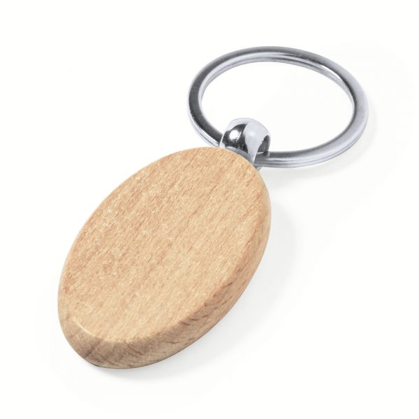Llavero personalizado de madera natural, Ref: 6204 - Imagen 4