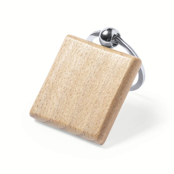 Llavero personalizado de madera natural, Ref: 6204