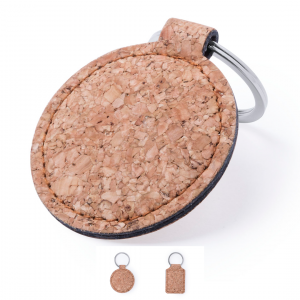 Llavero ecológico de corcho natural Ref: 6205