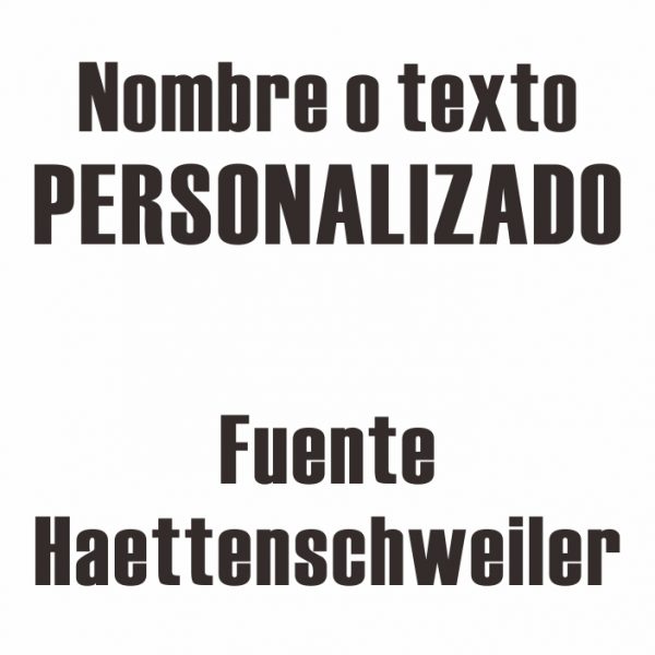 Pegatina vinilo texto o nombre personalizado con letras Haettenschweiler