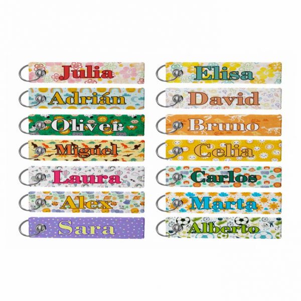 Llavero de tela nombre personalizado - Imagen 2