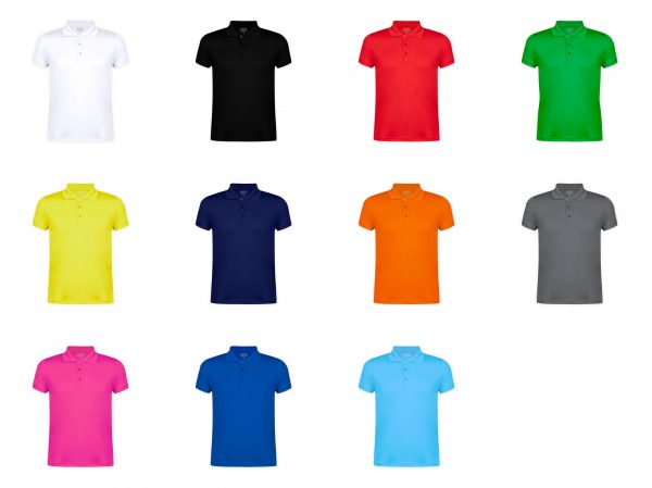 Polo técnico 100% poliéster hombre Basic - Imagen 2