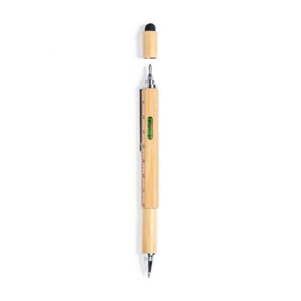 Bolígrafo eco personalizado multifunción en bambú con 6 funciones Ref: 1581 - Imagen 3