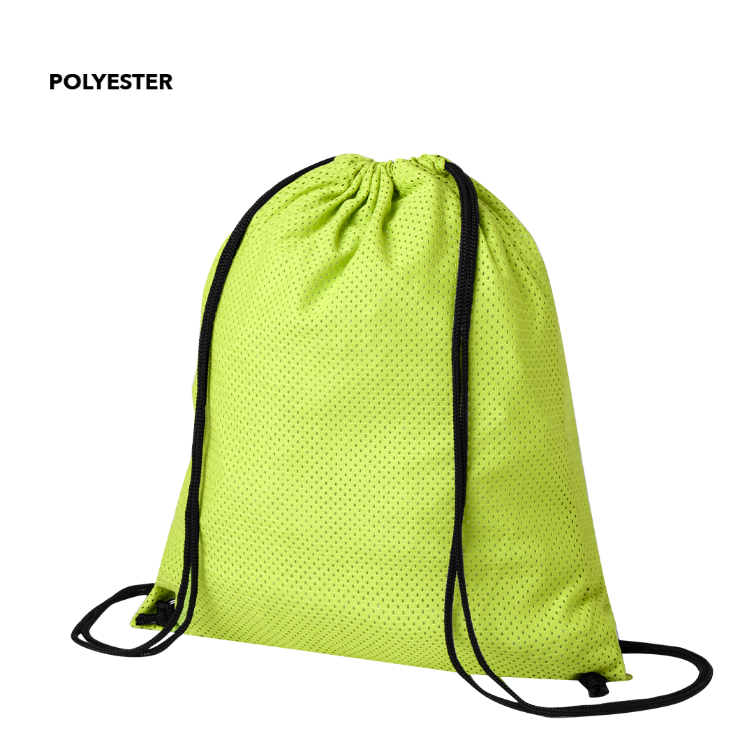 Mochila personalizada de cuerdas en poliéster y argollas de refuerzo Ref: 21133