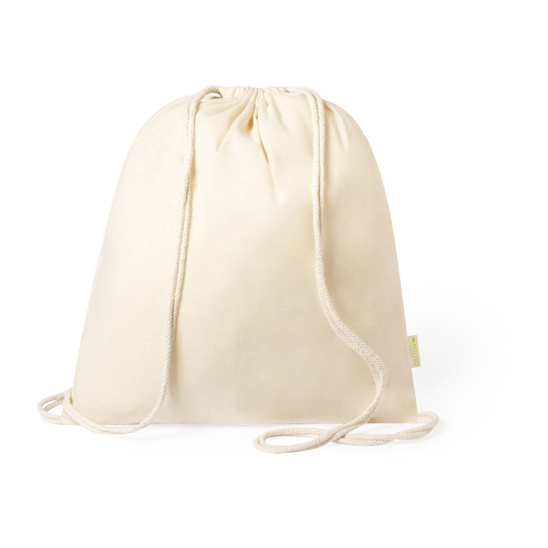 Mochila de cuerdas eco publicitaria de algodón orgánico 100% Ref: 6390 - Imagen 2