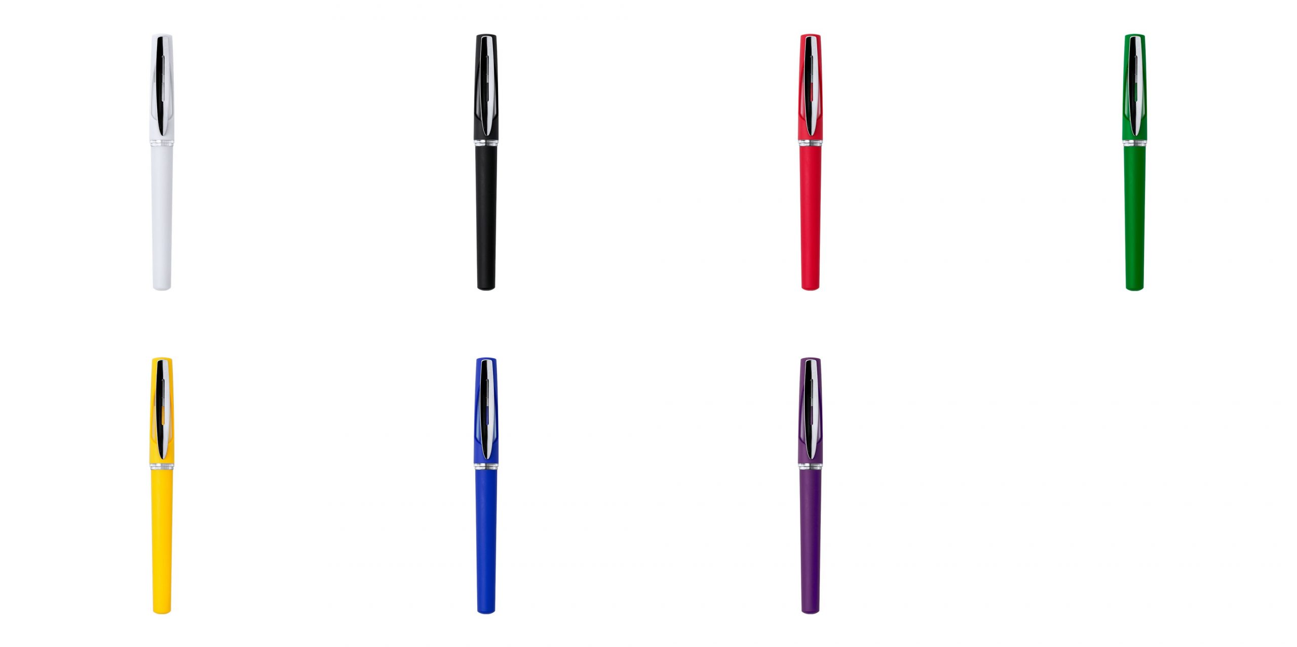 Bolígrafo roller personalizado con diseño bicolor y tinta de gel azul Ref: 6350 - Imagen 3