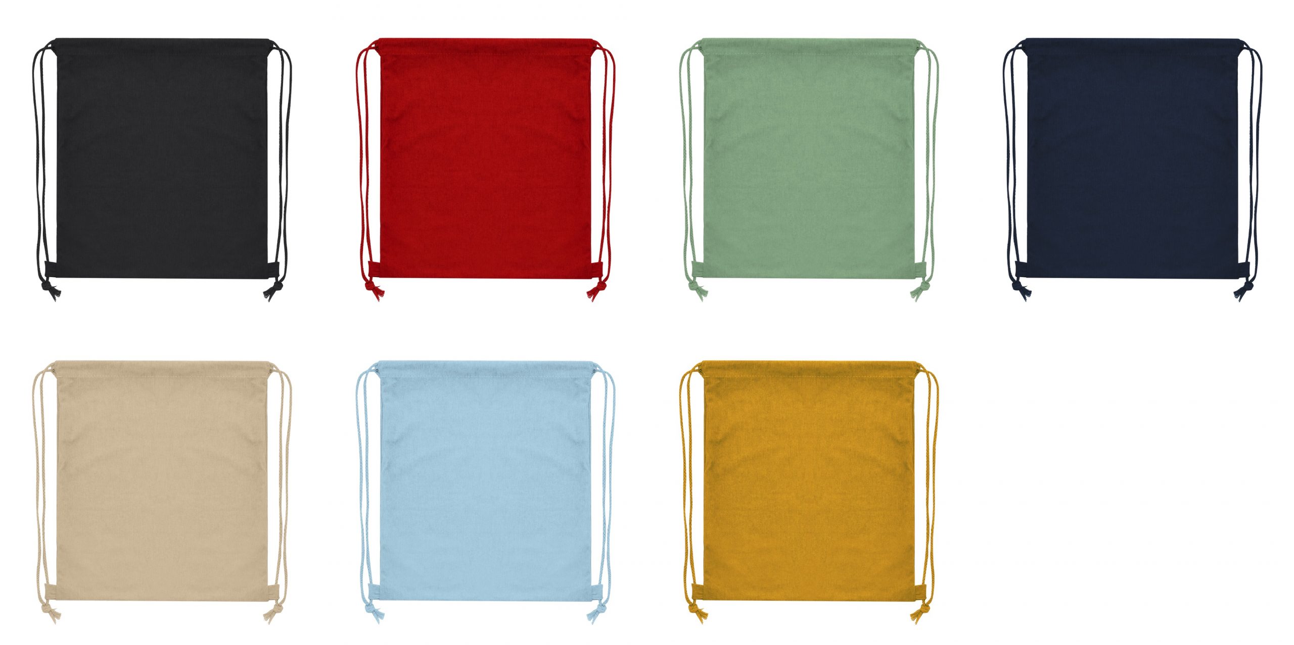 Mochila en pana poliéster con cuerdas a juego 210g/m2 personalizada Ref: 21131 - Imagen 5