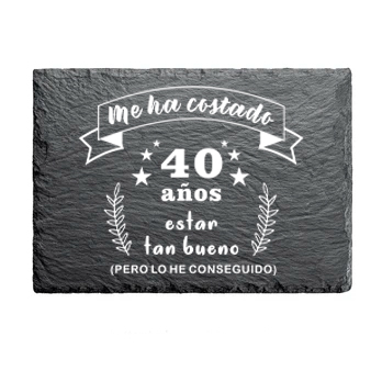 Piedra Pizarra, para cumpleaños, Me ha costado pero lo he conseguido