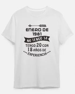 Camiseta de algodón 18 años de experiencia