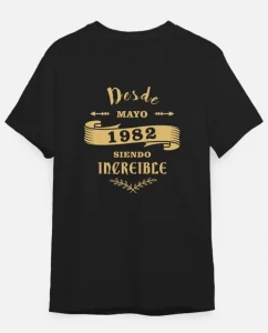 Camiseta de algodón siendo increible