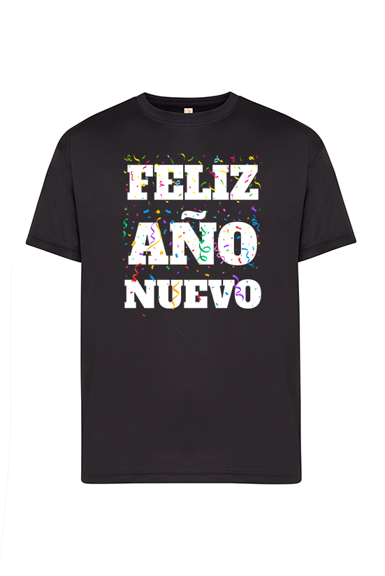 Camiseta de algodón, Feliz Año Nuevo - Imagen 2